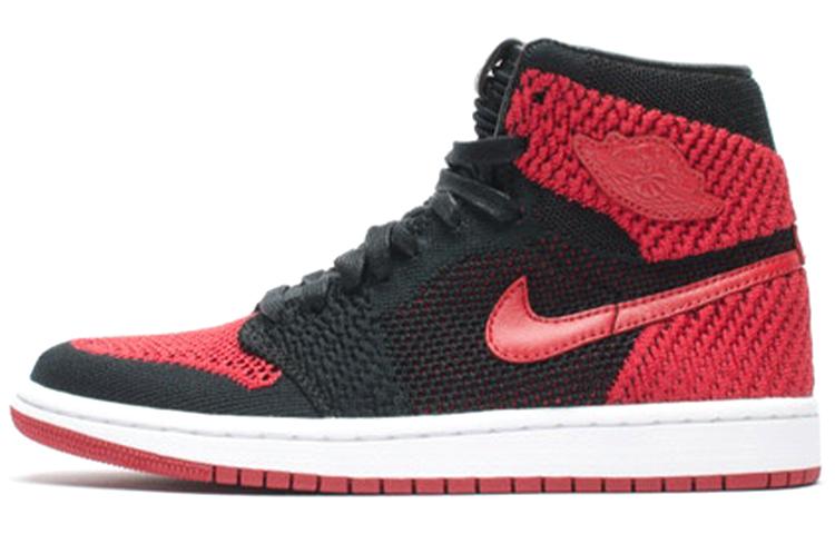 Jordan 1 Retro High Flyknit Bred GS 919702-001