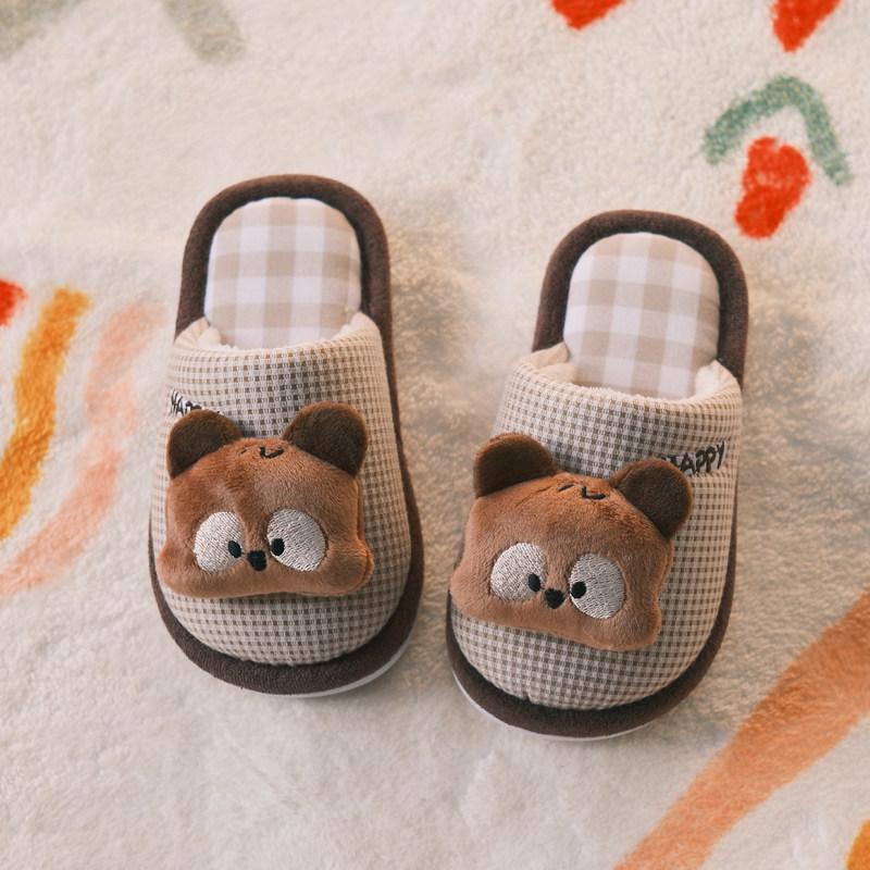 

Winter Non-slip Cotton Slippers for Medium & Large Kids, Boys & Girls 19CM (30/31) for ages 5-6 кавовий