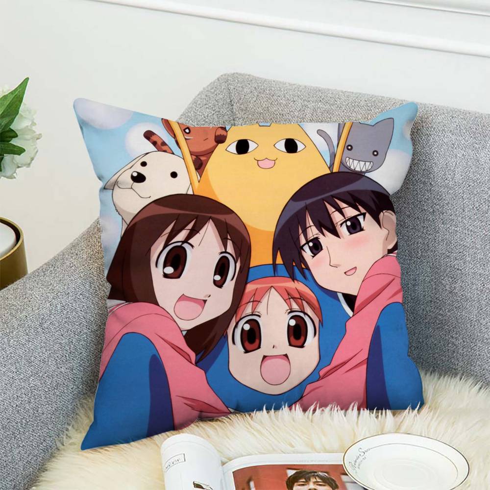 AAzumanga Daioh Pillow Case Sofa Decorative Home Doublesided Print Plush Square Throw Pillow Cushion Cover