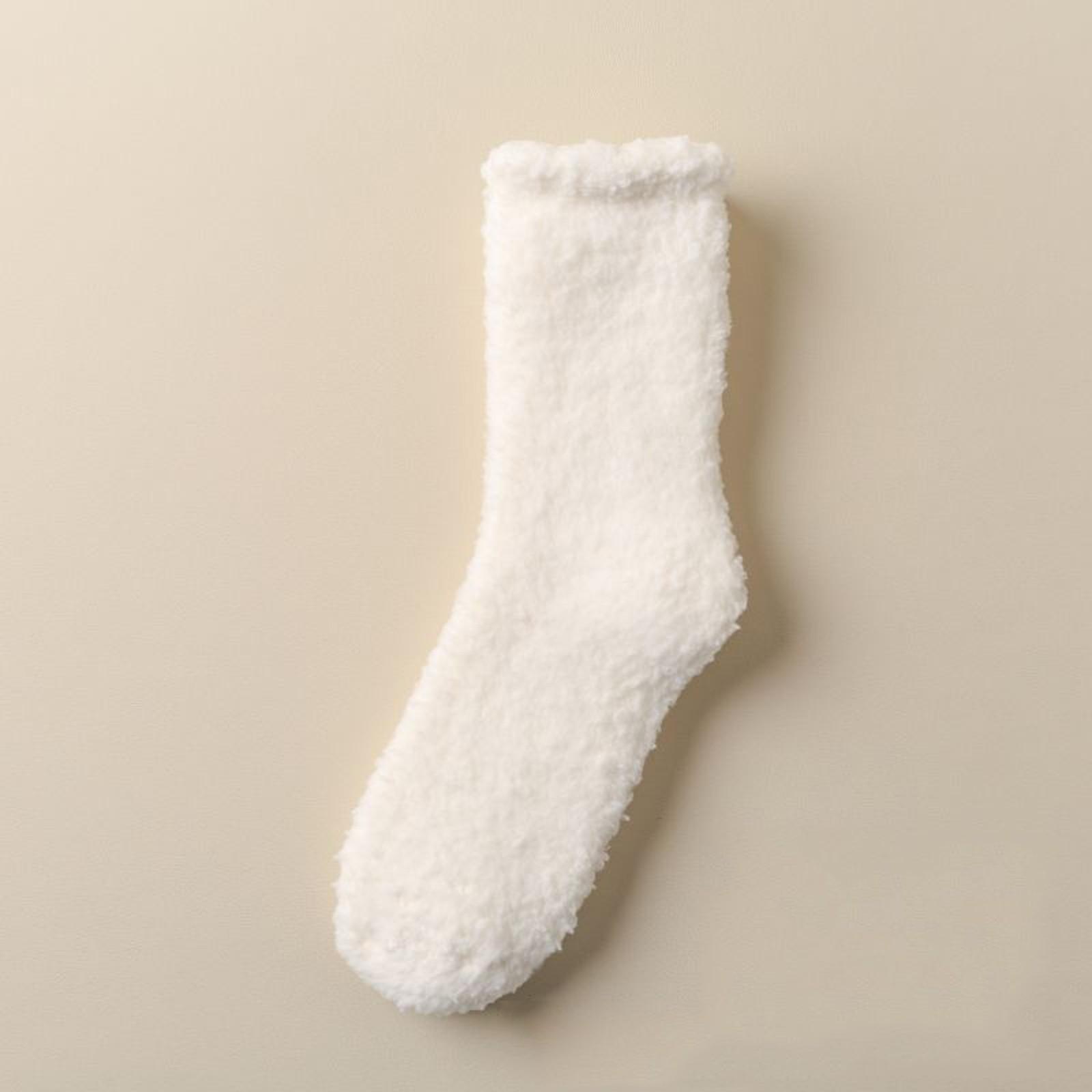 

Женские носки без волос кораллового бархата, теплые носки для ног, плюс плюшевые спальные носки One Size