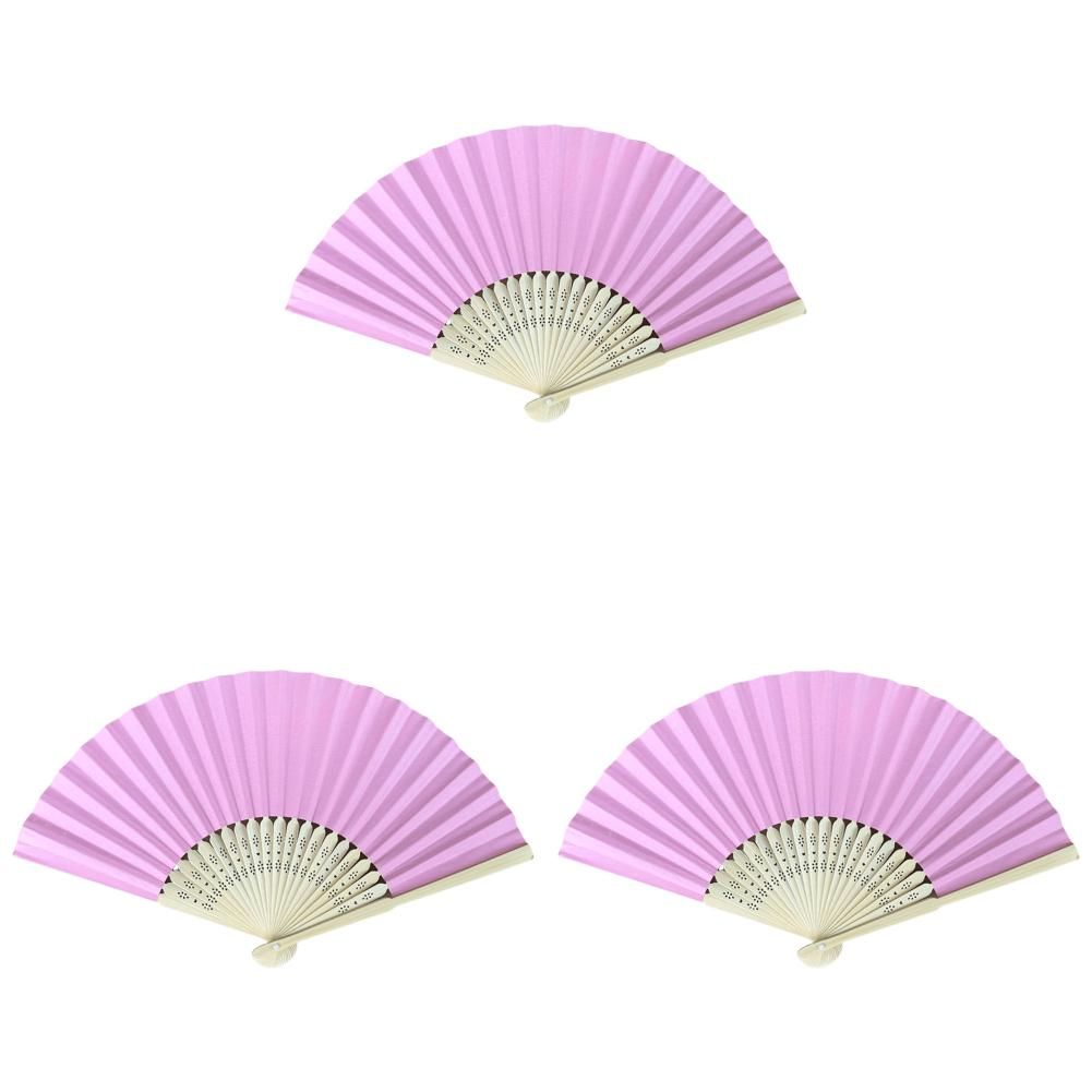 1-50PCS Bamboo Folding Fan Solid Color DIY Drawing Painting Fan Handheld Folded Fan for Home Dancing Party Wedding Decoration