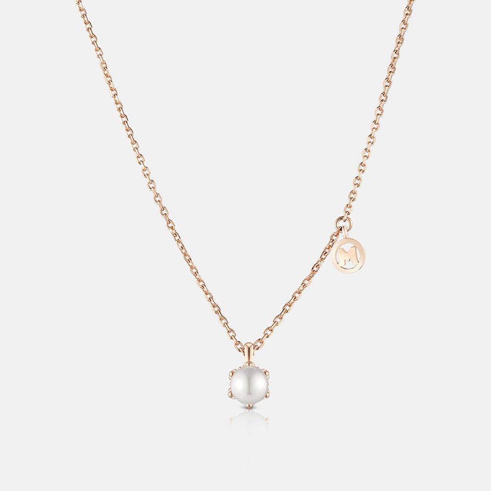 Rene Silver Rose Necklace A211Sn9116Rph 42Cm