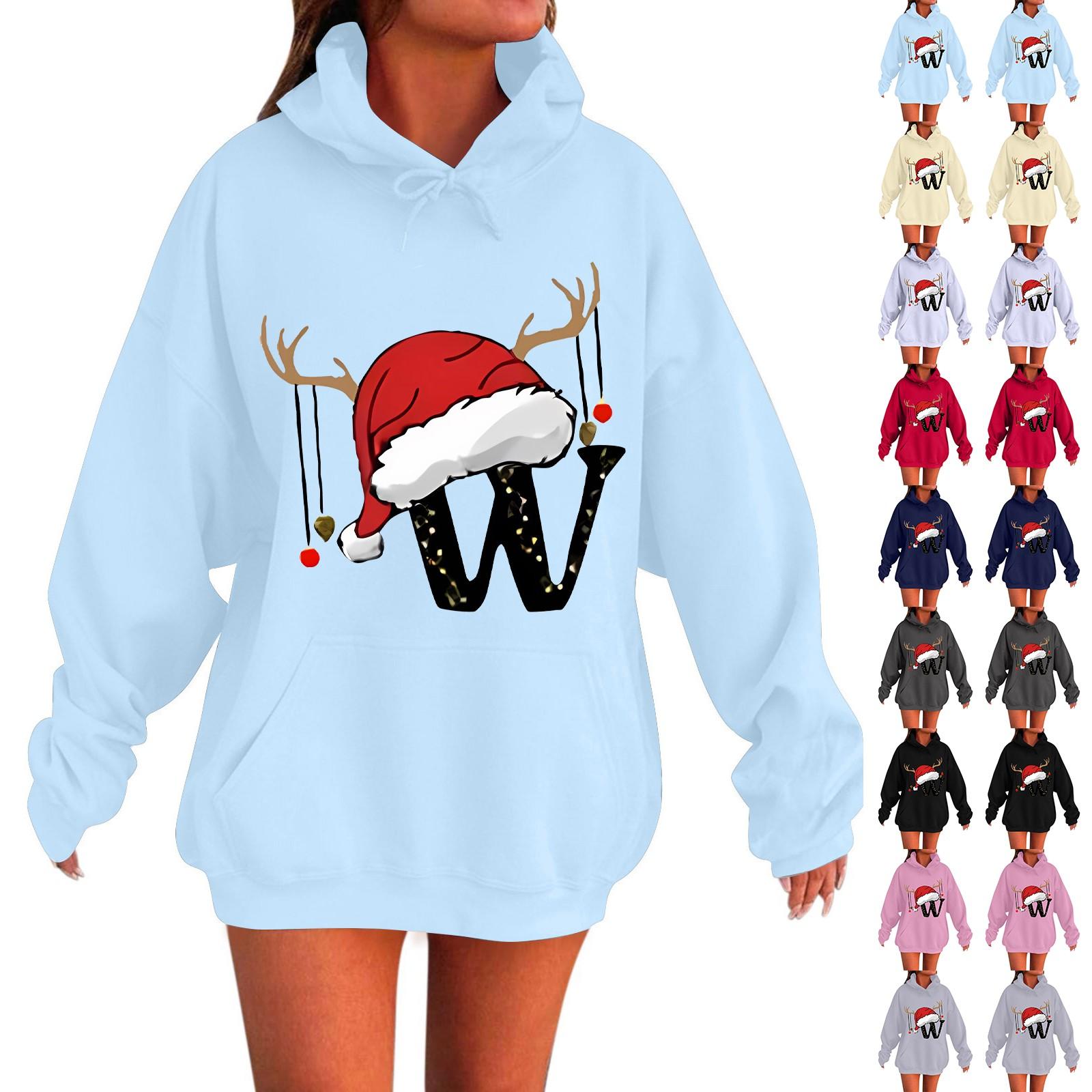 

Женская мода повседневная толстовка с капюшоном с длинным рукавом и круглым вырезом с карманами L розовый