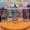2L/67.63oz Sports Water Cup Transparent Large Capacity Water Bottle With Straw Suitable For Outdoor Sports Fitness Training