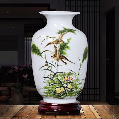Jarrón de Cerámica de Jingdezhen para Decoración del Hogar y Arreglos Florales