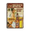 Metal Tin Signs Pinup Girl Beers Wall Decoration Plaque Vintage Art Poster Iron Painting for Man Cave Home Cafe Garden Club Bar