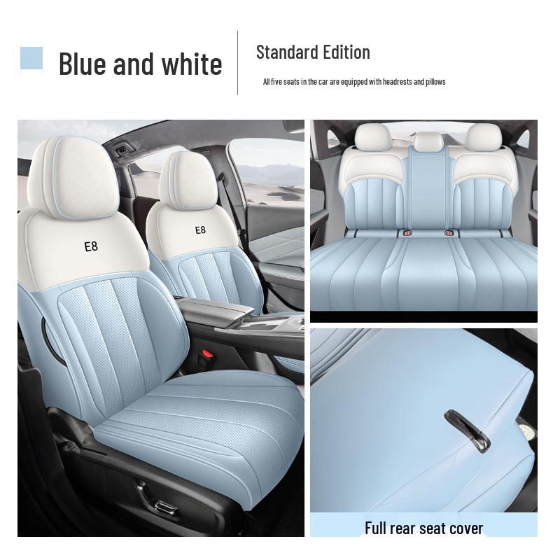 Galaxy E8 Full Leather Car Seat Cushion - Four Seasons Universal Model