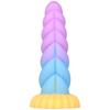 Weibliche Twist Anal Plugs geformt Silikon Penis weiche Farbmischung Simulation Masturbation Gerät Sexspielzeug