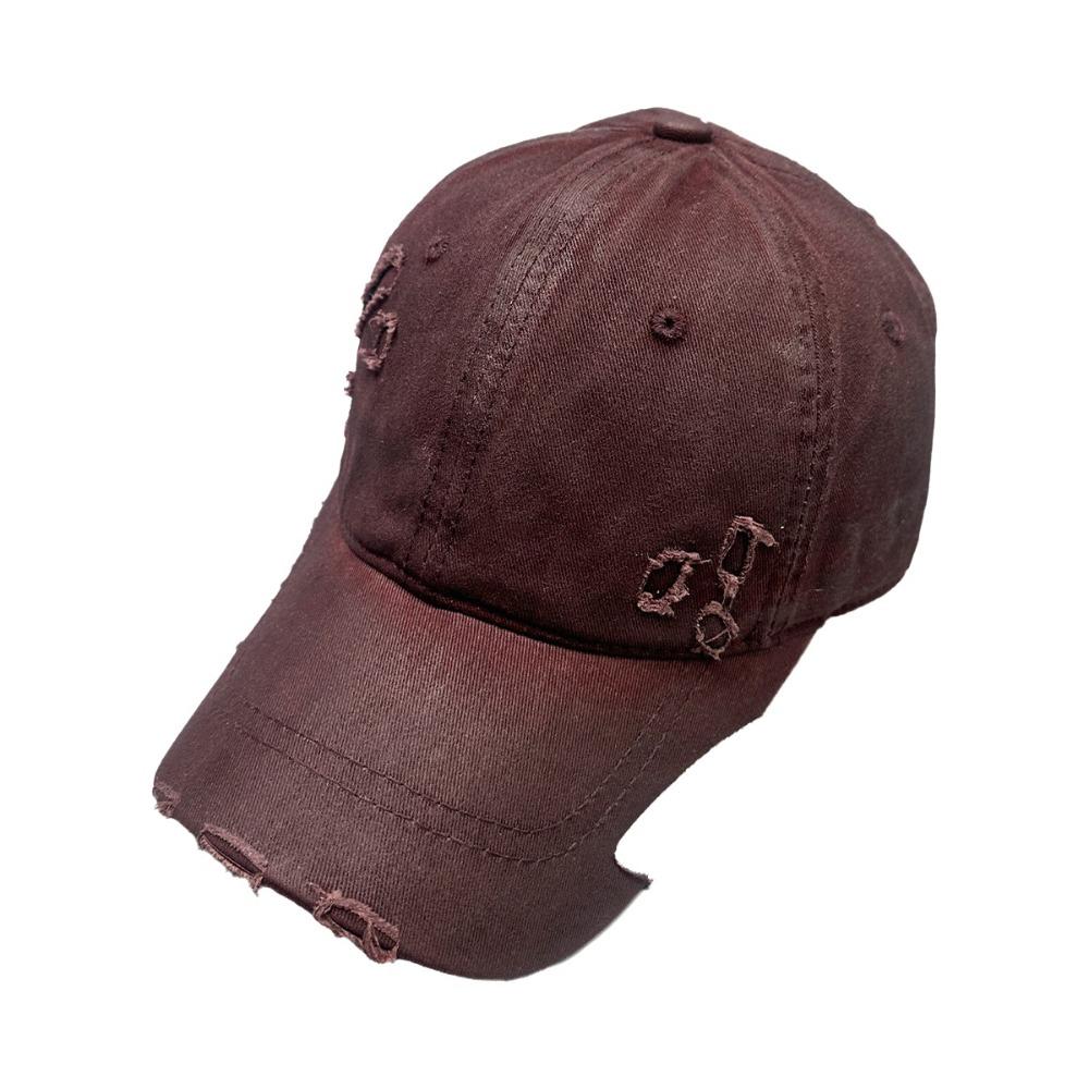 Fashion Broken Style Baseball Cap Versatile Adjustable Sun Hat Breathable UV Protection Baseball Hats for Spring Summer Bonnet