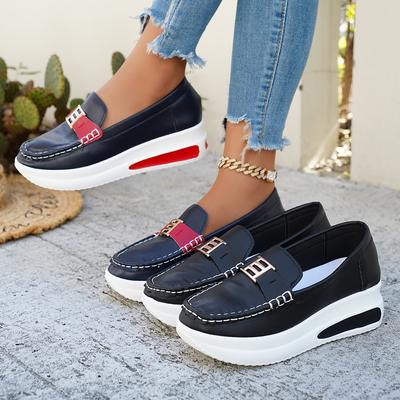 Women Vulcanized Shoes Round Toe Outdoor Sneakers Female Casual Platform Walking Women Shoes Shallow Slip-on Flat Women Shoes