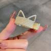 Korean Pearl Crystal Claws Clips Women Geometric Claw Girls Clamps Crab Headband Hairpin Fashion Hair Accessories