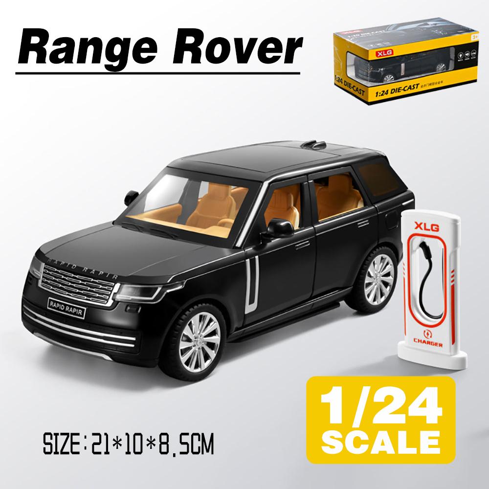 

1/24 масштаб Range Rover SUV, металлический литой под давлением сплав, игрушечная модель автомобиля, грузовики для детей, игрушки, автомобили, коллекция для хобби 1/24-Size:21*10*8.5cm чёрный