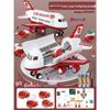 Extra Large Transforming Airplane Toy with Music and Storage Features for Kids