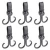 Electric Bike Hook Strong Load-bearing Adjustable Fastener Tape Design Simple Installation Multifunctional Universal Double Hook