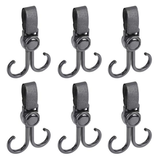 Electric Bike Hook Strong Load-bearing Adjustable Fastener Tape Design Simple Installation Multifunctional Universal Double Hook