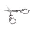 Retro Scissors Stainless Steel Gourd Shape DIY Vintage Small Embroidery Cutting ToolsGray Silver