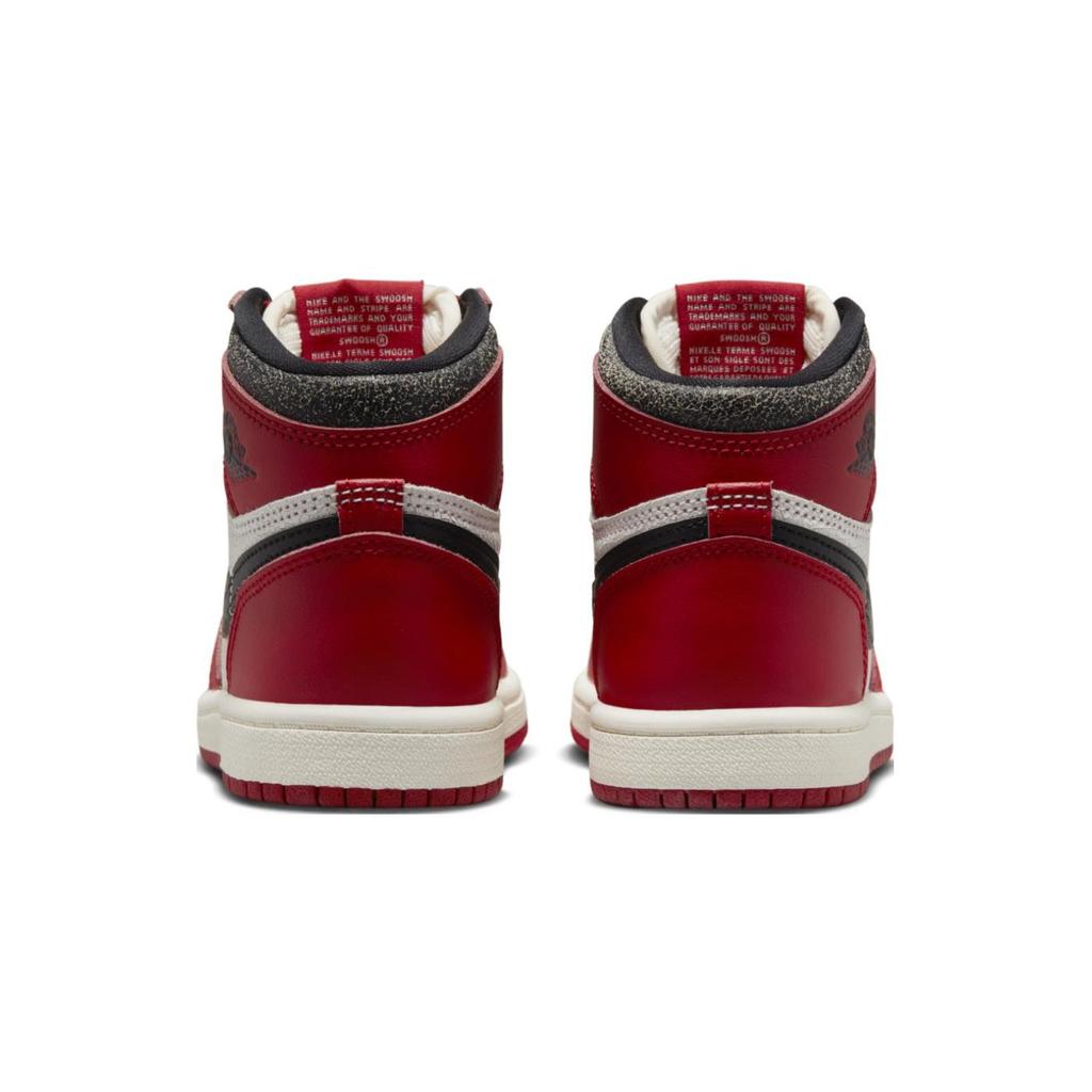Air Jordan 1 Retro High OG PS Chicago Lost & Found Kindersneakers Rood Varsity-Rood Zwart FD1412-612