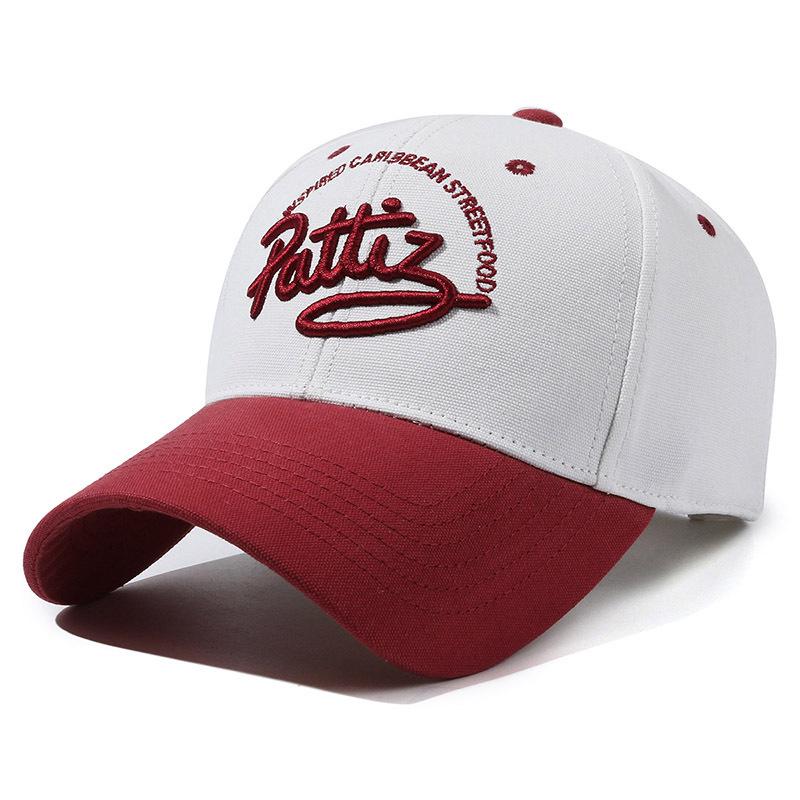 

Женская повседневная универсальная бейсболка с цветными блоками, солнцезащитная шляпа для большего обхвата головы Adjustable белый