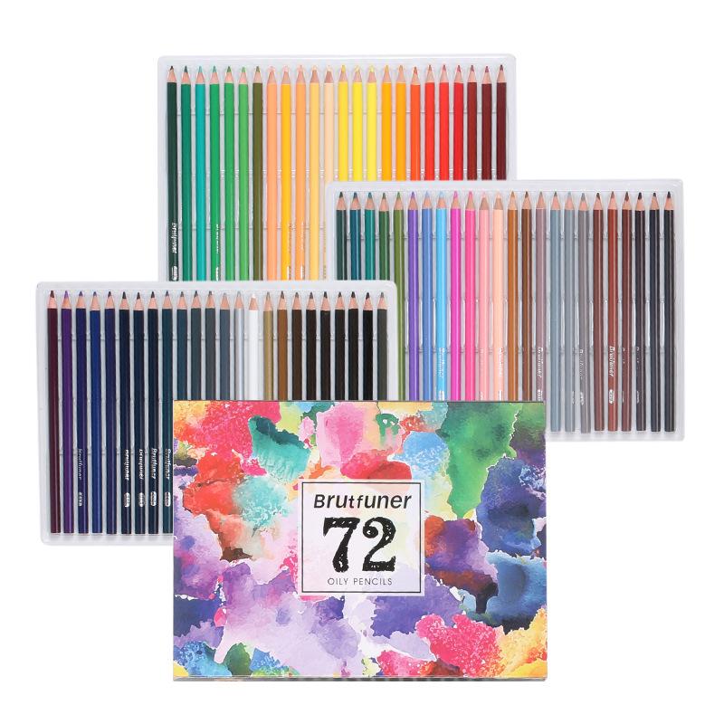 Oil-Based Colored Pencils: 520 Total with 120 and 72 Color Sets for Art Classes, Graffiti, and Drawing.