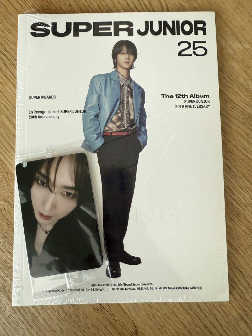 

[USED] Yesung SUPER JUNIOR 25 and showcase bonus trading card