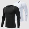 Men's Quick-Dry Compression Long-Sleeve Shirt for Sports Fitness and Training