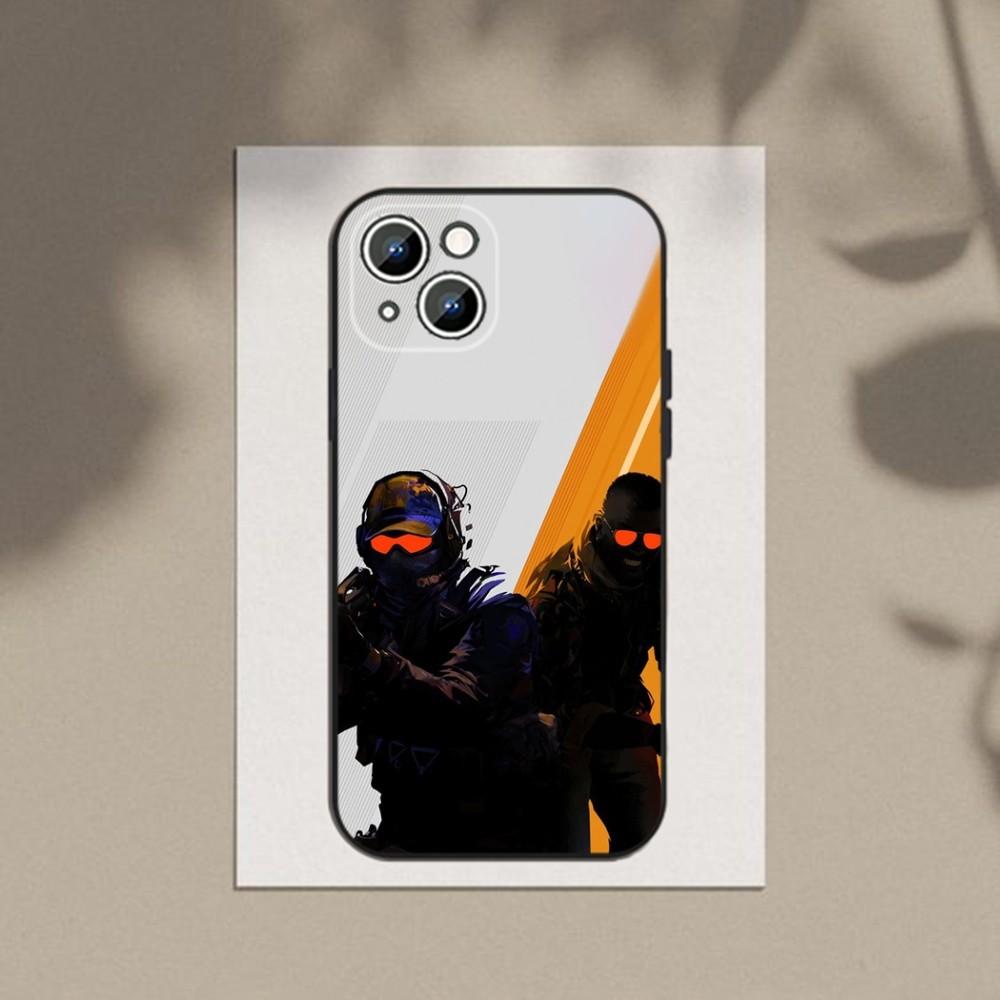Game CS Clear GO Phone Case Phone Case For Apple iPhone 15,14,13,12,11,XS,XR,X,8,7,Pro,Max,Plus,mini Silicone Black Cover