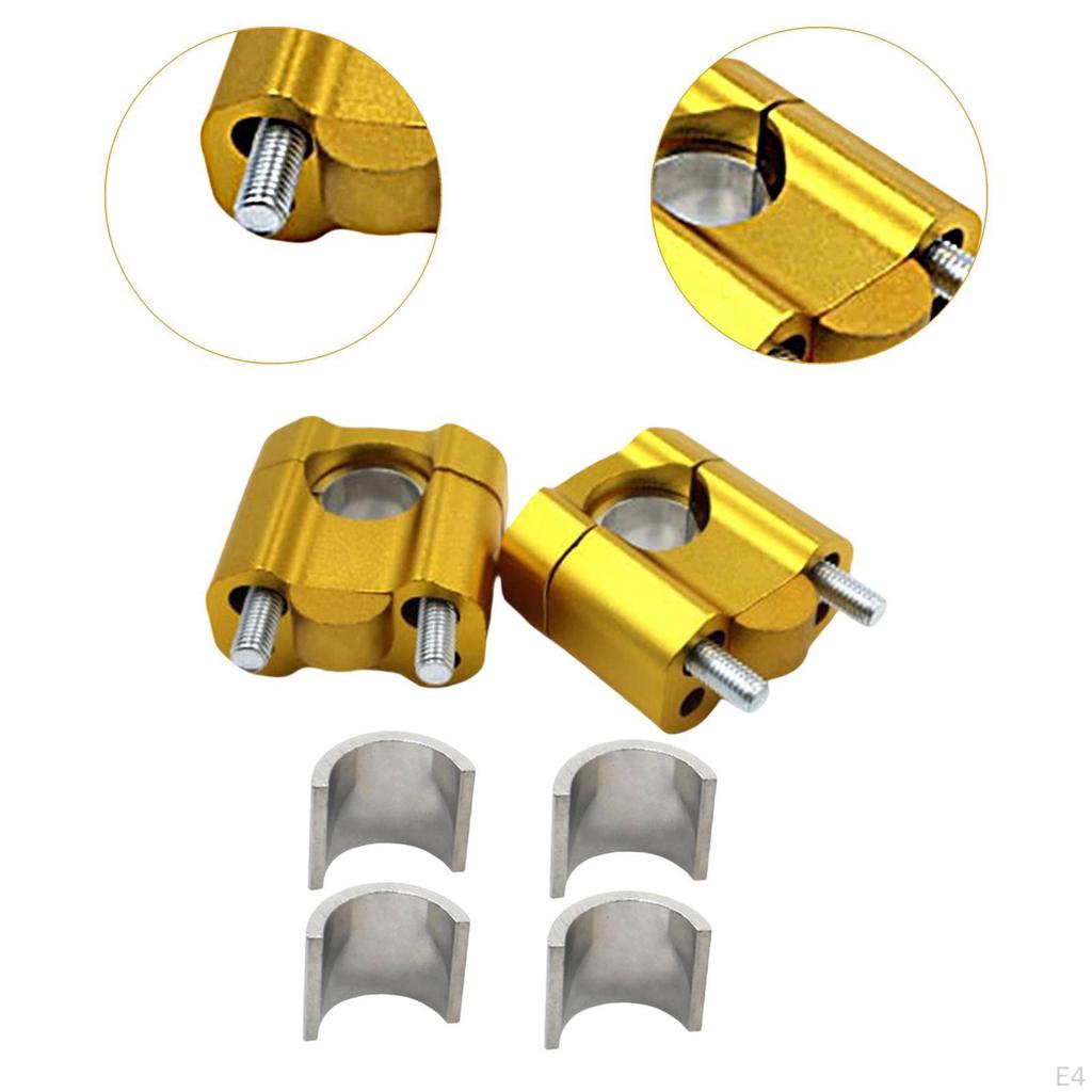 2Pcs Handlebar Mounting Bracket Aluminum Alloy Universal Adapter Riser Accessories Suitable for