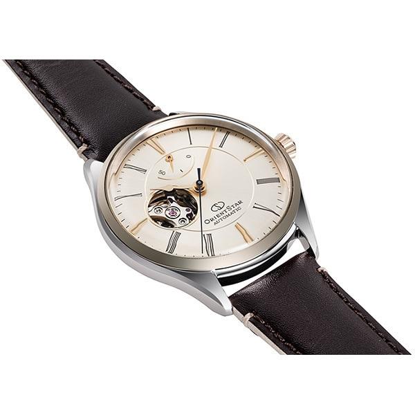 Orient Men's RK-AT0201G (Men's Leather Classic Semi-Skeleton) Round Watch Analog