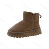 Thickened Warm Boots New 2025 Winter Thick-sole Mid-calf Outdoor Women Cotton Shoes Waterproof Non-slip Booties Zapatos De Mujer