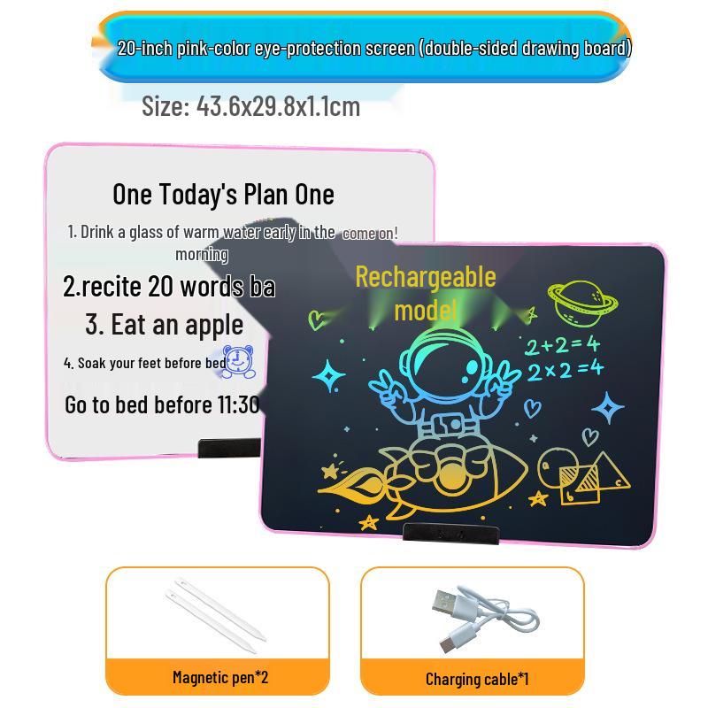 

28-inch Bezel-less LCD Writing Tablet: Double-Sided Portable Office & Drawing Board