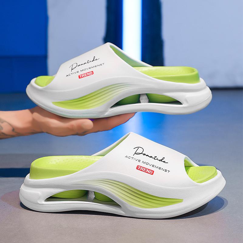 Summer Men Slippers Non-Slip Mens Sandals Thick Soft Platform House Shoes Indoor Shower Bathroom Slippers Outdoor Casual Shoes