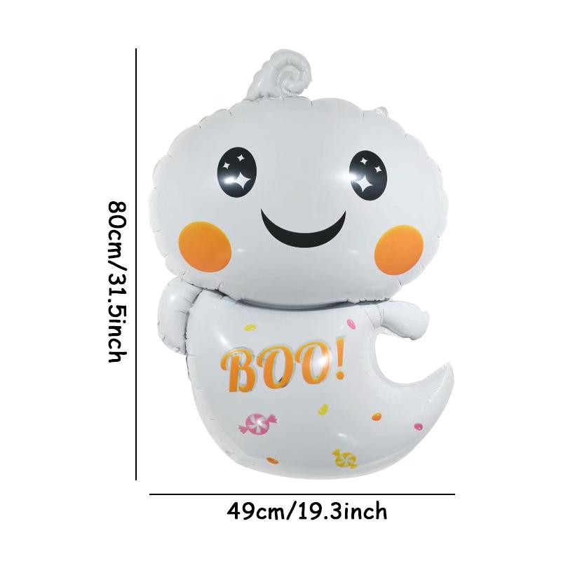 Halloween Party Theme Balloons Set Pink Black White Latex Balloon Boo Ghost Foil Ballon Chain Garland Bat Arch Kit Party Decor