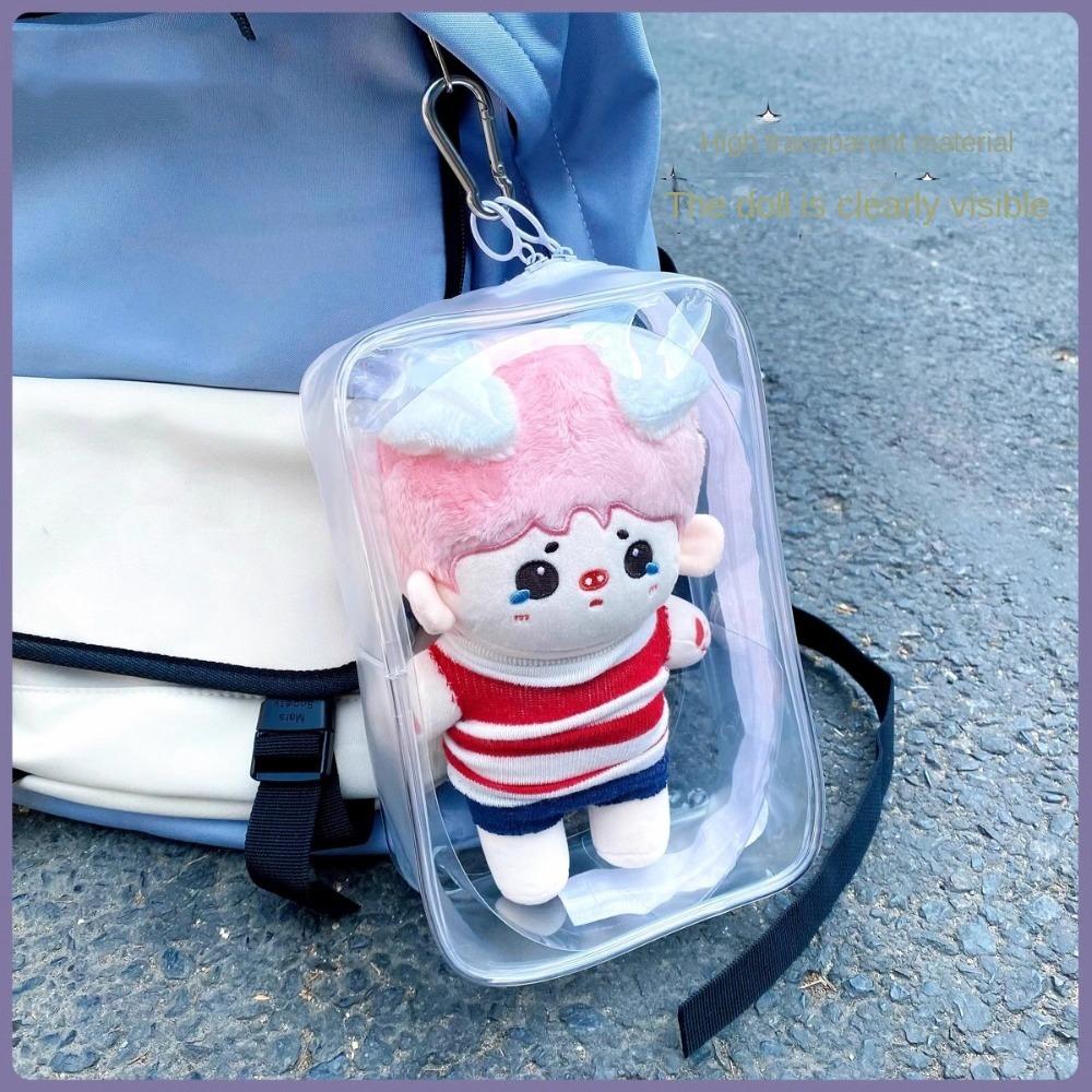 PVC Dustproof Bag Clear Transparent Doll Storage Box Portable Plush Dolls Bag  Outdoor