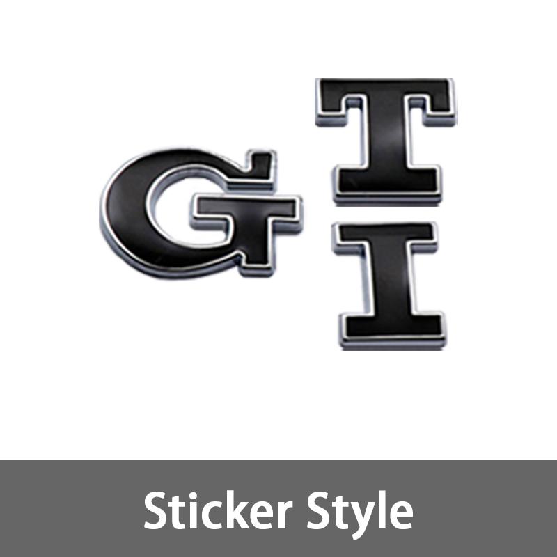 

2026 Hot For VOLKSWAGEN VW 3D Metal Car Rear Trunk Logo Sticker Grill Emblems Badge Decals For VW Golf GTI 2 3 4 5 6 8 MK2 MK3 M