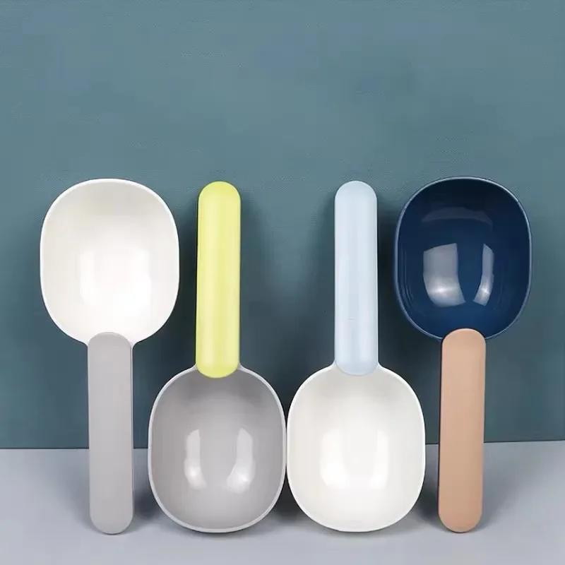 1PC Splicing Ribbon Clip Handle Pet Food Spoon Rice Spoon Cat Food Measuring Spoon