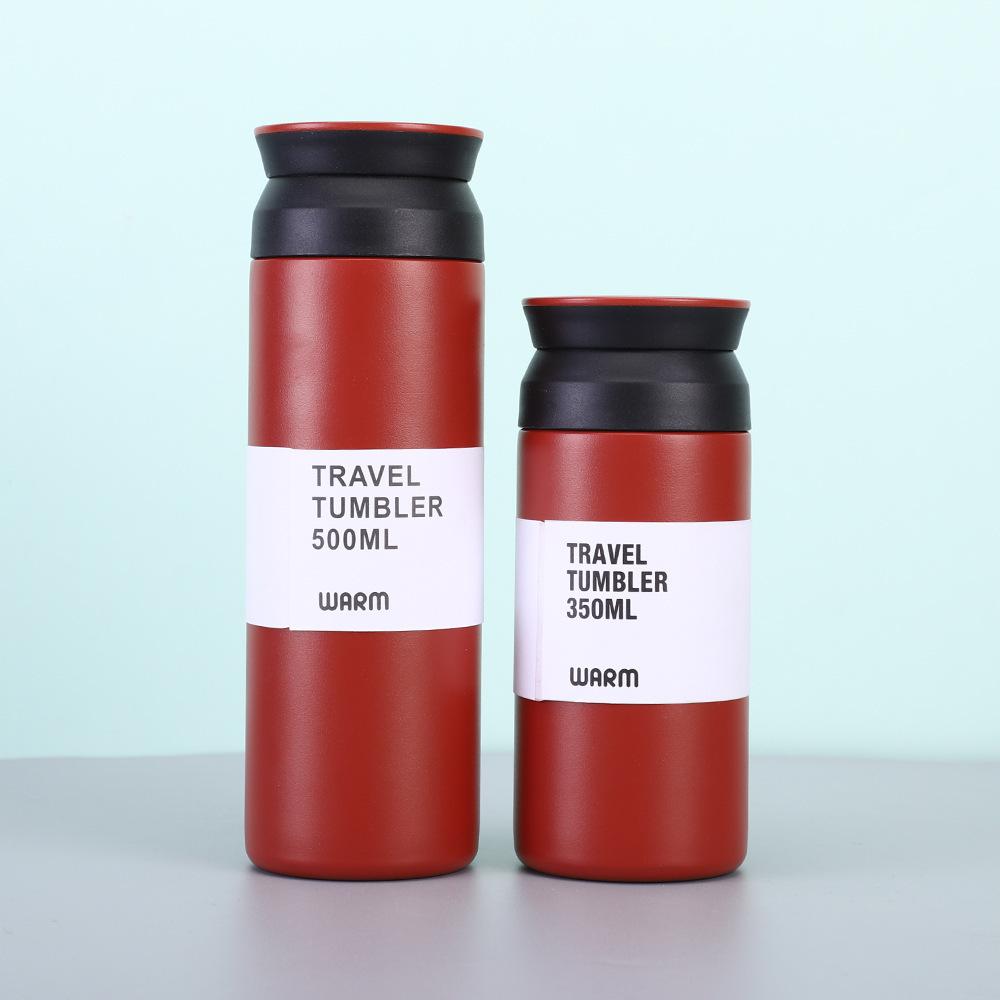 Hot Selling Portable Double Wall 304 Stainless Steel Vacuum Flask 350ml/500ml Business Gift Thermos 12-24 Hours Thermal 500 mL