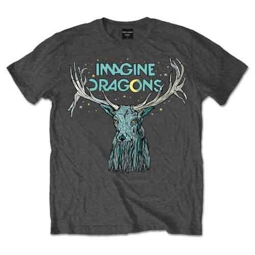 

Imagine Dragons Elk in Stars T-Shirt Grey New Unisex T-Shirt S