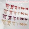 30pcs Resin Line Bowknot Bow Tie Ribbon Nail Art Decorations DIY Manicure Rhinestones Accessories