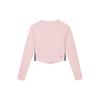 Adidas Dance Aeroready Logo Graphic Quick-Dry Sports Leisure Long Sleeve T-Shirt Women Tops Pink JJ3600