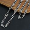 2024 Thorn Cuban Chain Titanium Steel Hip-Hop Necklace - Punk Knotted Stainless Steel