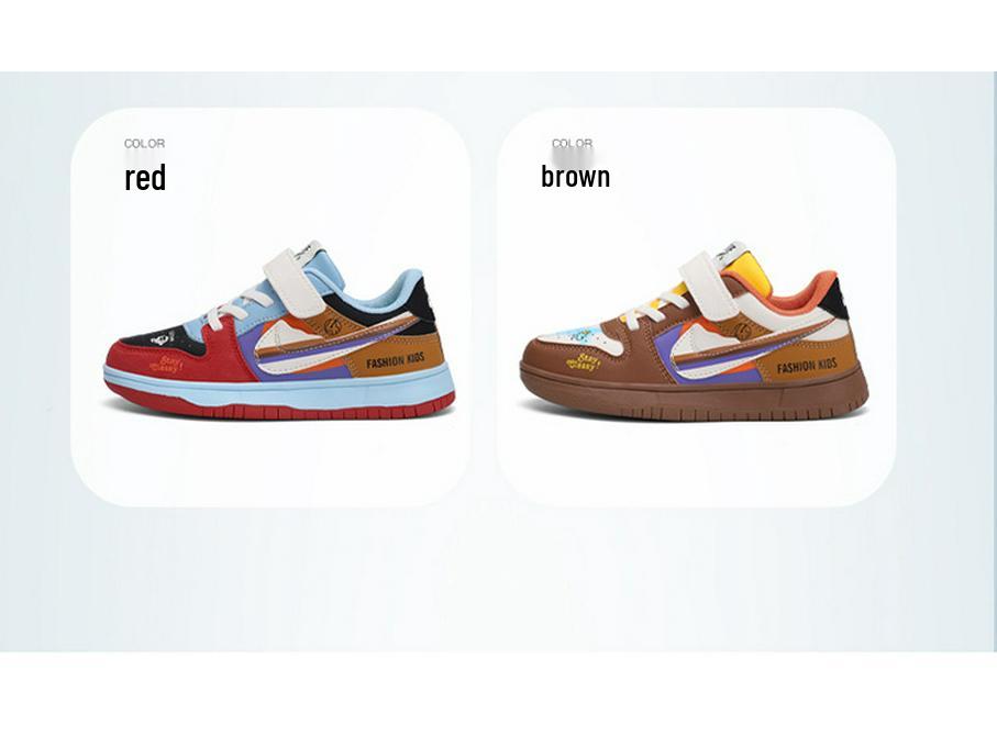 AJ1 Kids' Spring 2025 Multicolor Skate & Basketball Shoes, Medium & Large Sizes, Air Force One Style for Girls