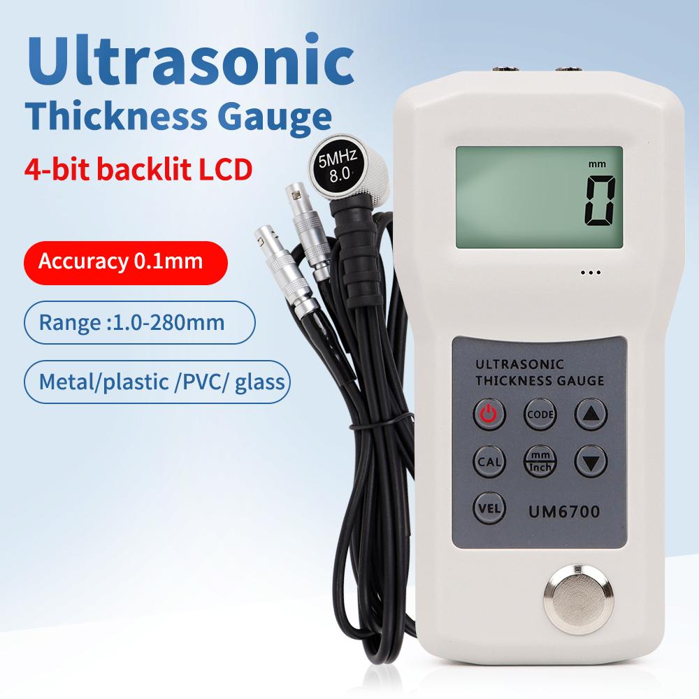 

Точність Ультразвуковий Товщиномір РК-Товщиномір Ультразвуковий Датчик Товщиномір для Металу Пластику ПВХ Труби Скла
