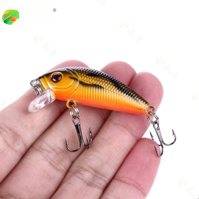 Bassangelköder Minnow5CM3.6GOberflächensystem10Hakenanzahl0.3-0.9MTief tauchender Mini-Hartköder