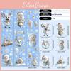 Christmas Snowman Window Clings Pvc Static Stickers For Holiday Celebration Decor