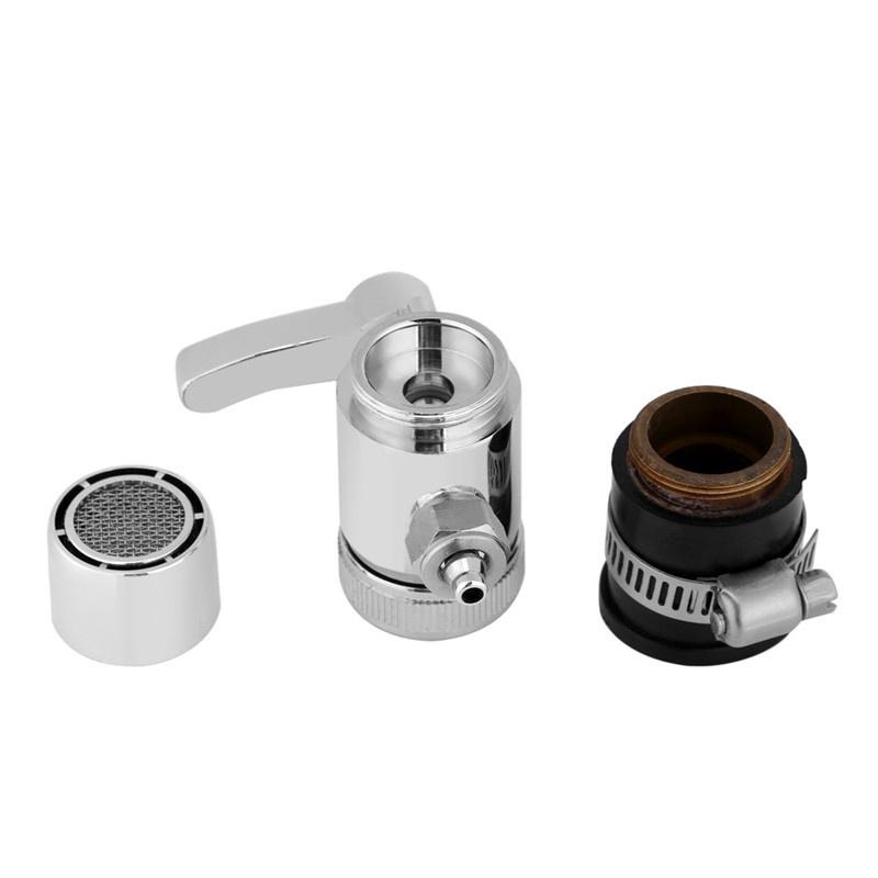 Tap Adapter,Faucet Adapter,1//4inch Universal Water Filter Faucet Tap Adapter Outlet Diverter Valve