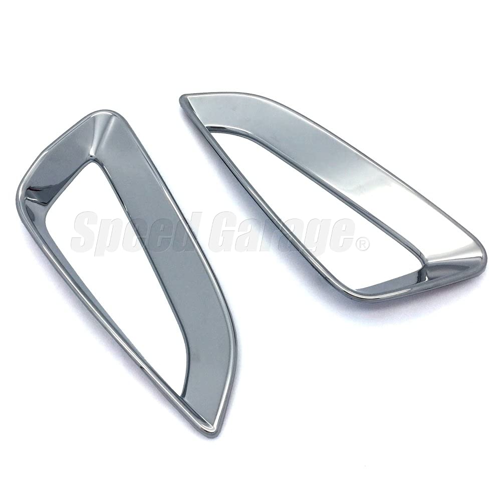 Speed Garage Rear Reflector Fog Lamp Chrome Cover Frame Garnish for Toyota Yaris and 15 Series Custom Parts 210, 10, (2020 Model) - Dress-up