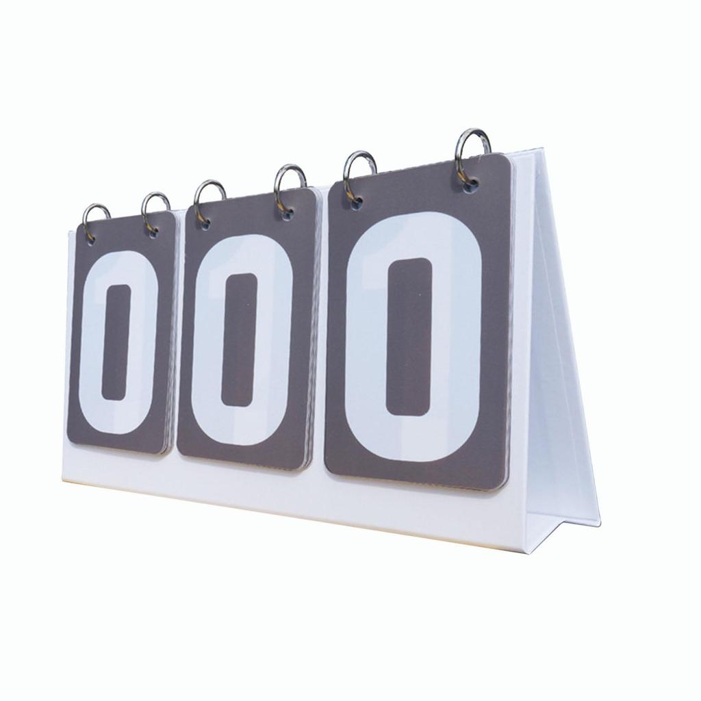 Score Counter Score Keeper Multipurpose Tabletop 3 digits Flip Number Score Board Table Score Flipper for Basketball Baseball