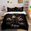 Royal Skull Themed Decor Set Soft Comfortable Duvet Cover Bedding Set Included 1*Duvet Cover & 2*Pillowcases, Gift