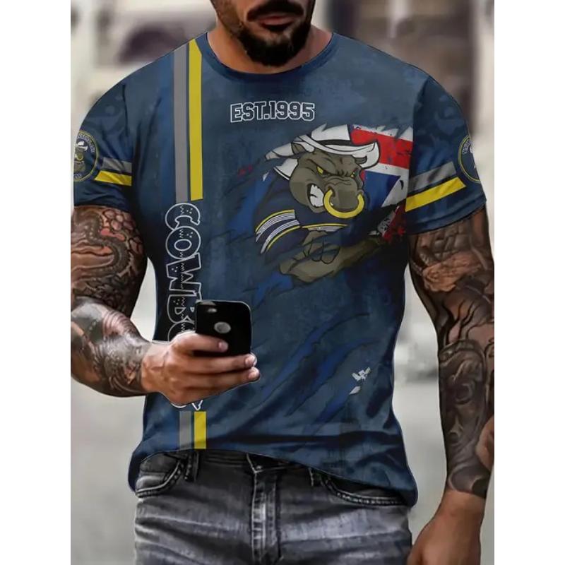 

Casual Versatile Men s Fashion Printed Top Comfortable T-Shirts Men’s 6XL