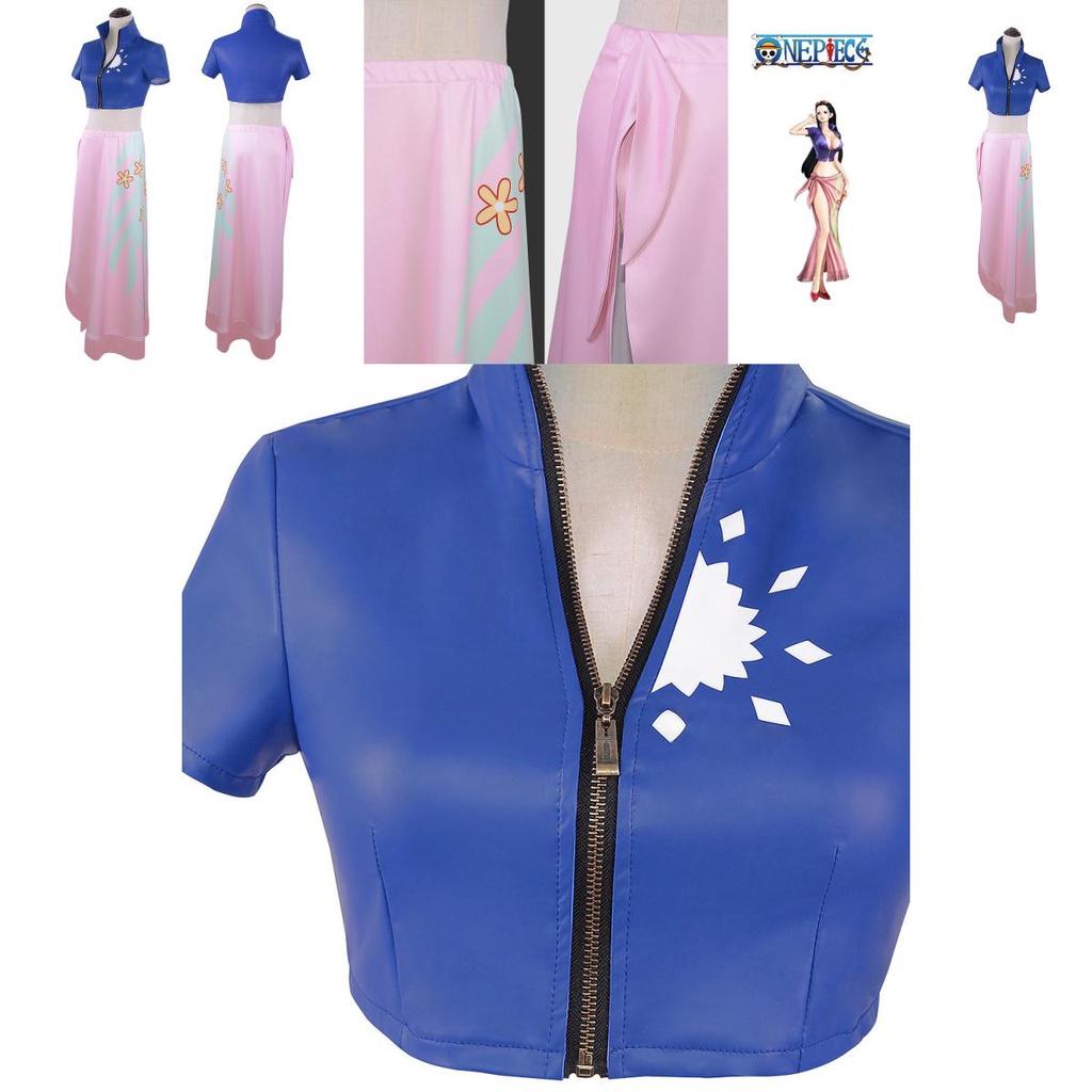 One Piece Nico Robin Skirt Anime Cosplay Costume Halloween Tops Decorated Perfect For Comic Exhibitions And Party Events.